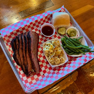 Sliced Brisket Plate with 2 Sides